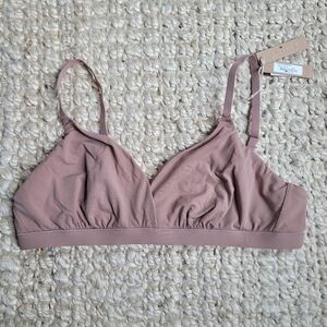SKIMS Sienna Nude Tan Beige Bra Triangle Bralette No Wire Size Large BR-TRI-0235